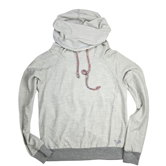 Roxy | Grey, Cowl Neck Sweatshirt | Size Medium - Picture 1 of 4